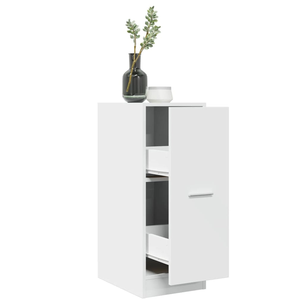 vidaXL Armoire de pharmacie Blanc 30 x 41 x 77,5 cm Bois d'ingénierie