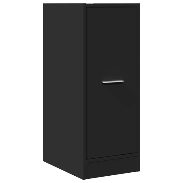 Schwarzer Apothekerschrank, 77,5cm hoch