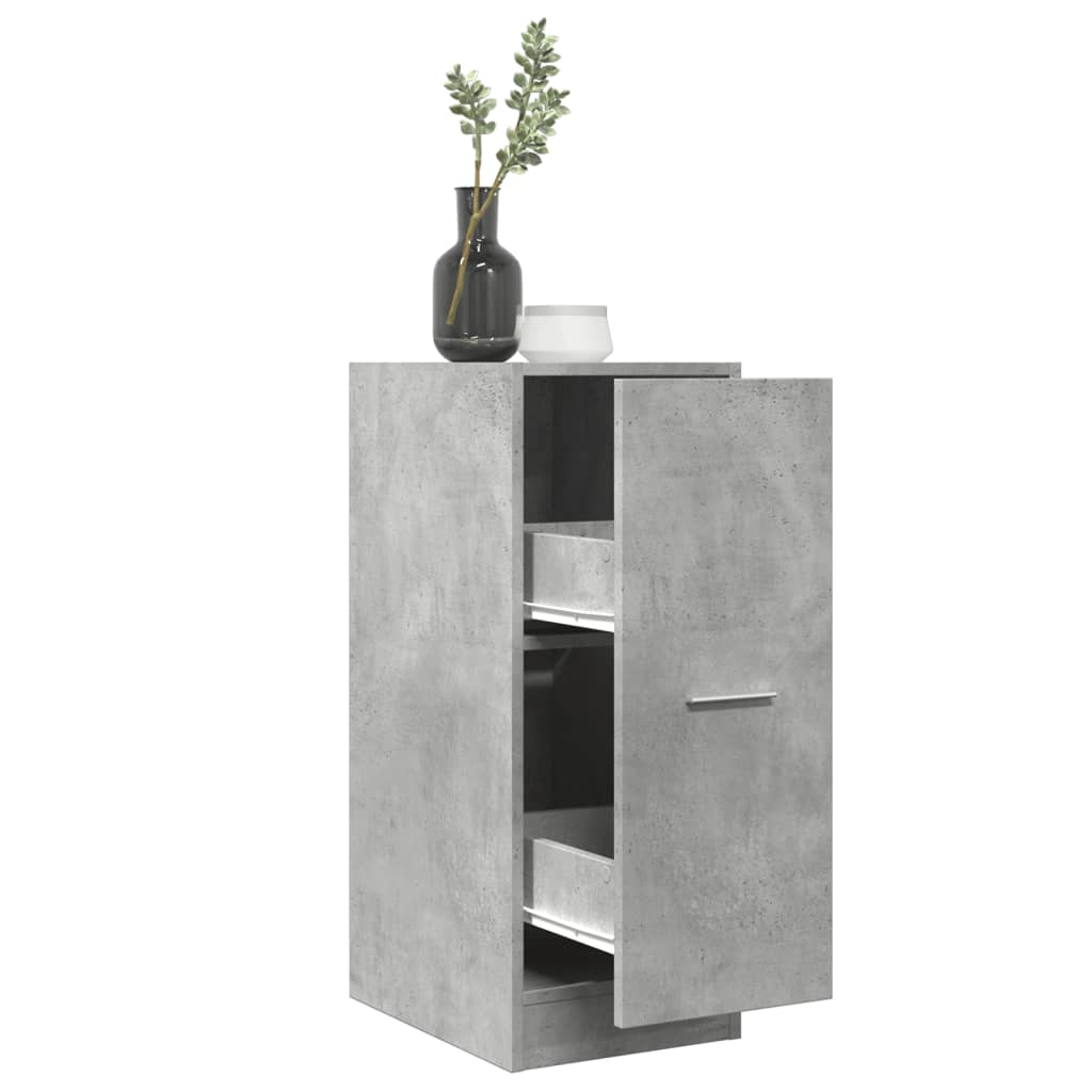 Betongrauer Apothekerschrank 30x41x77,5 cm