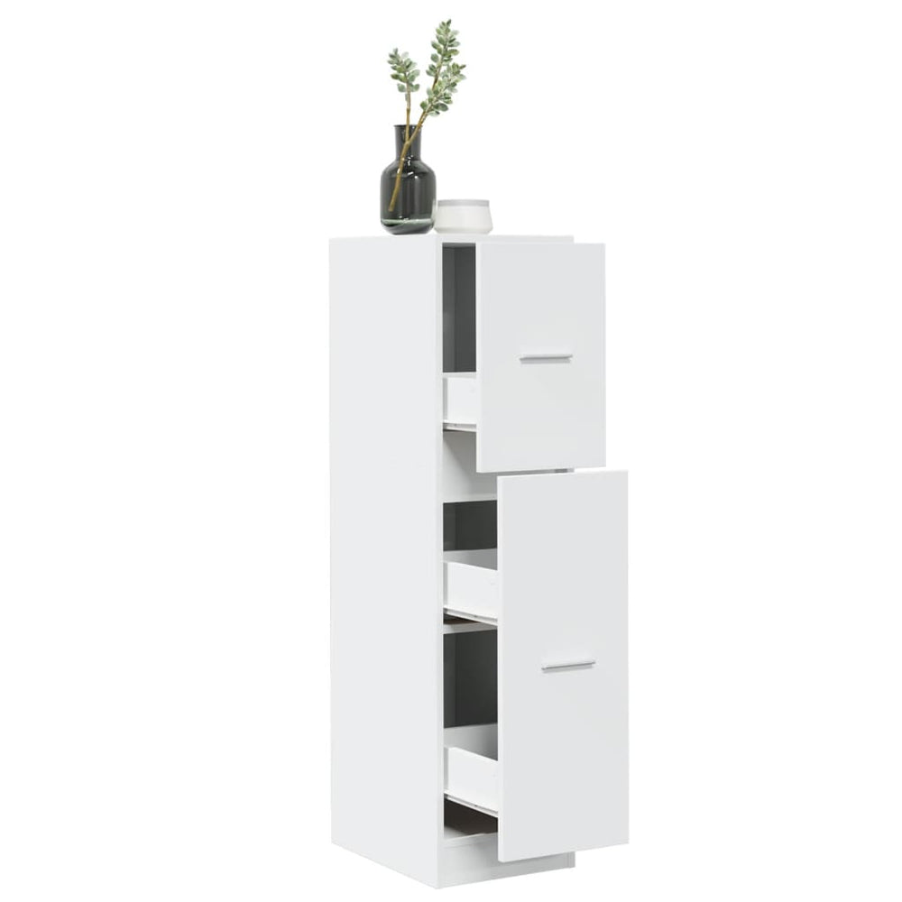 Weißer Apothekerschrank 30x41x118 cm