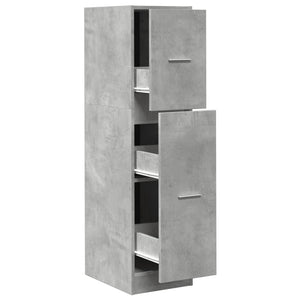 Apothekerschrank Betongrau, 118 cm hoch
