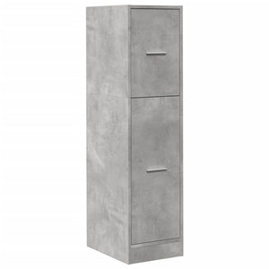 Apothekerschrank Betongrau, 118 cm hoch