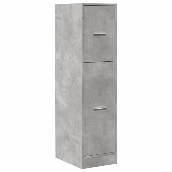 Apothekerschrank Betongrau, 118 cm hoch