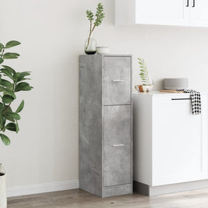 Apothekerschrank Betongrau, 118 cm hoch
