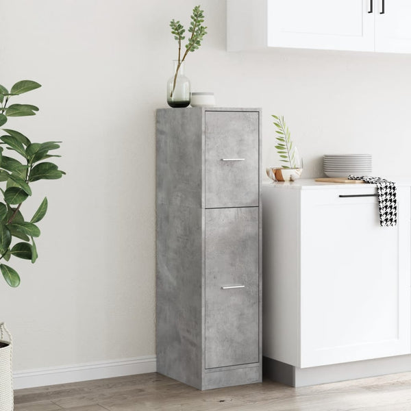 Apothekerschrank Betongrau, 118 cm hoch