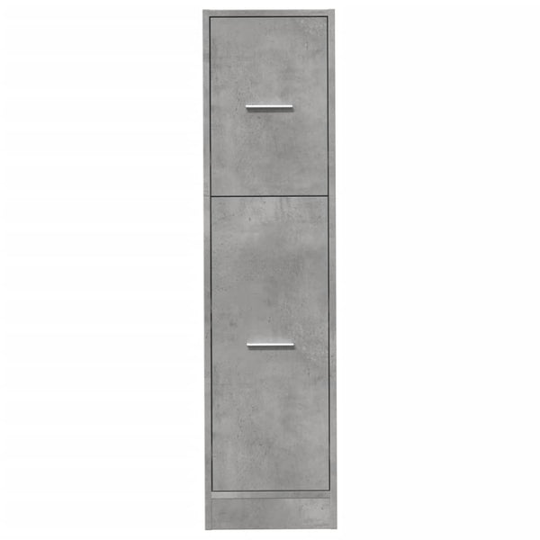 Apothekerschrank Betongrau, 118 cm hoch