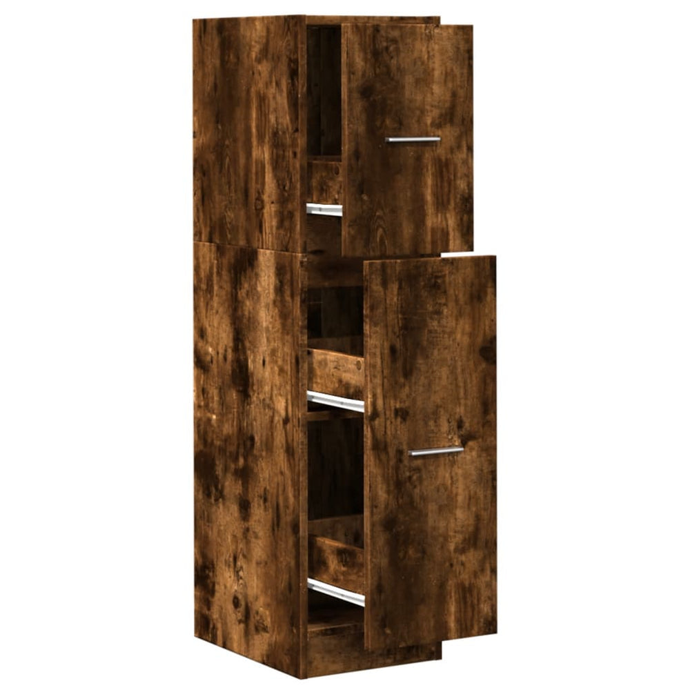 Apothekerschrank Räuchereiche 30x41x118 cm