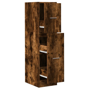 Apothekerschrank Räuchereiche 30x41x118 cm