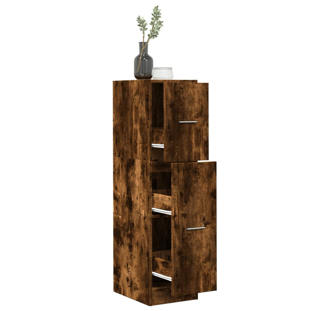 Apothekerschrank Räuchereiche 30x41x118 cm