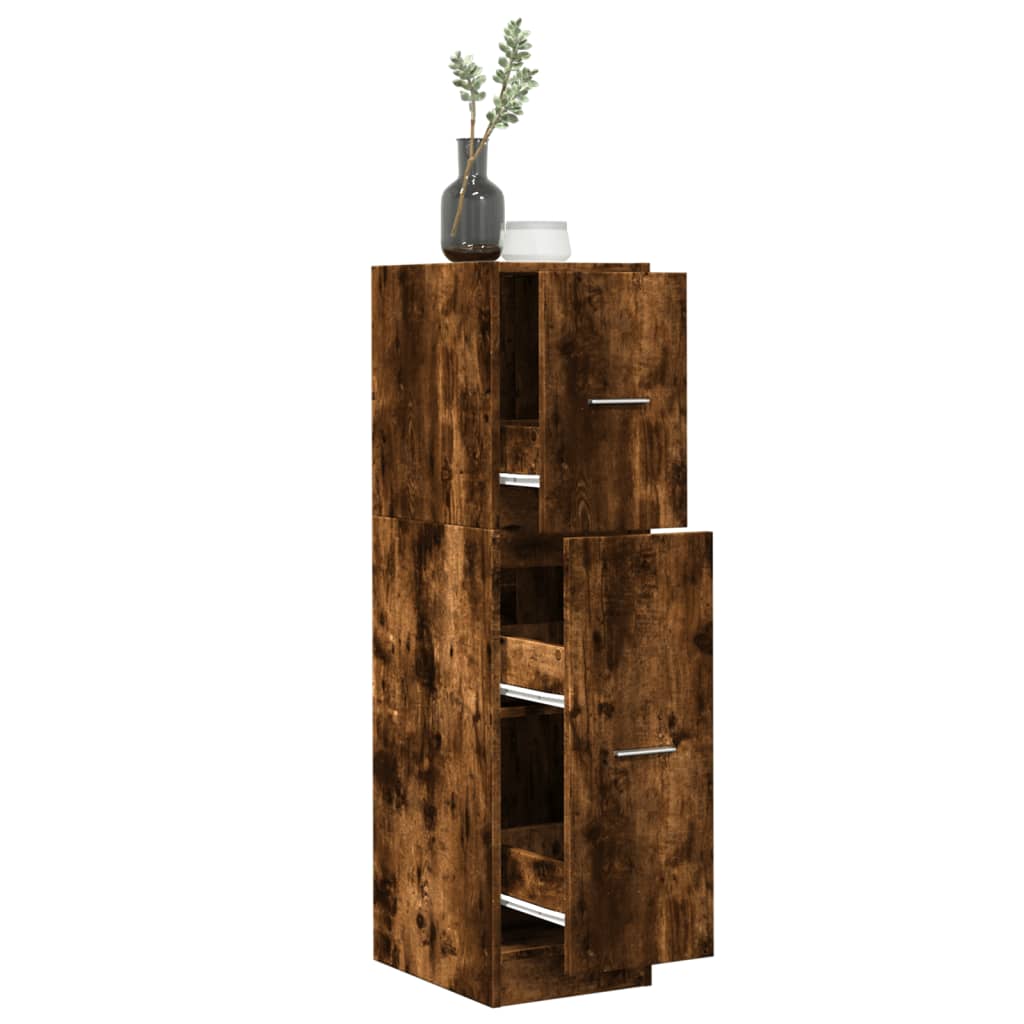 Apothekerschrank Räuchereiche 30x41x118 cm