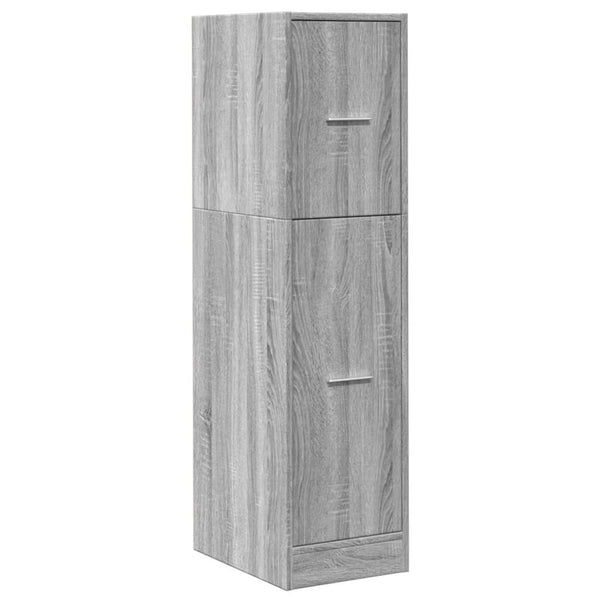 Apothekerschrank Grau Sonoma 30x41x118 cm