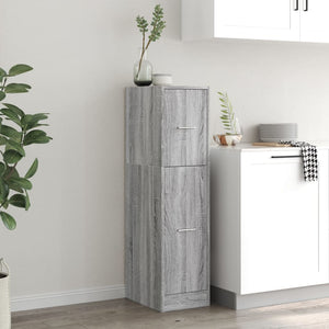Apothekerschrank Grau Sonoma 30x41x118 cm