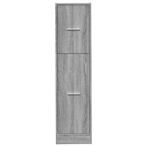 Apothekerschrank Grau Sonoma 30x41x118 cm