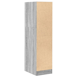 Apothekerschrank Grau Sonoma 30x41x118 cm