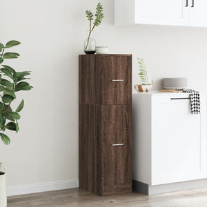 Apothekerschrank Braun Eichenoptik 30x41x118 cm