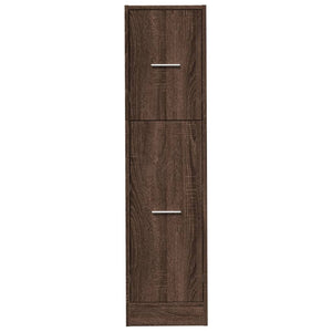 Apothekerschrank Braun Eichenoptik 30x41x118 cm