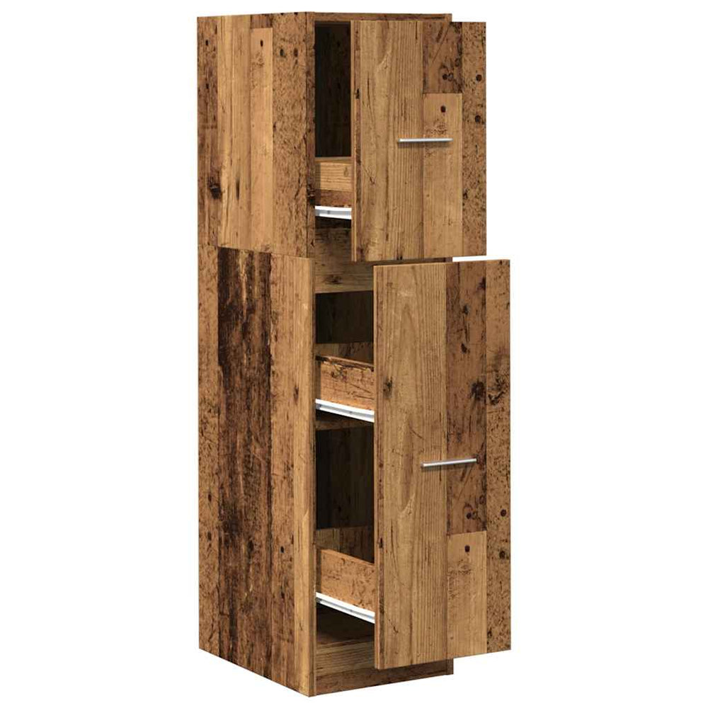vidaXL Armoire de pharmacien aspect bois recyclé 30x41x118 cm en bois d'ingénierie