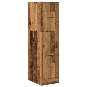 Apothekerschrank Altholz-Optik, 118cm hoch