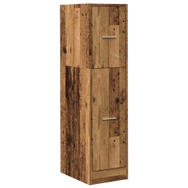 Apothekerschrank Altholz-Optik, 118cm hoch