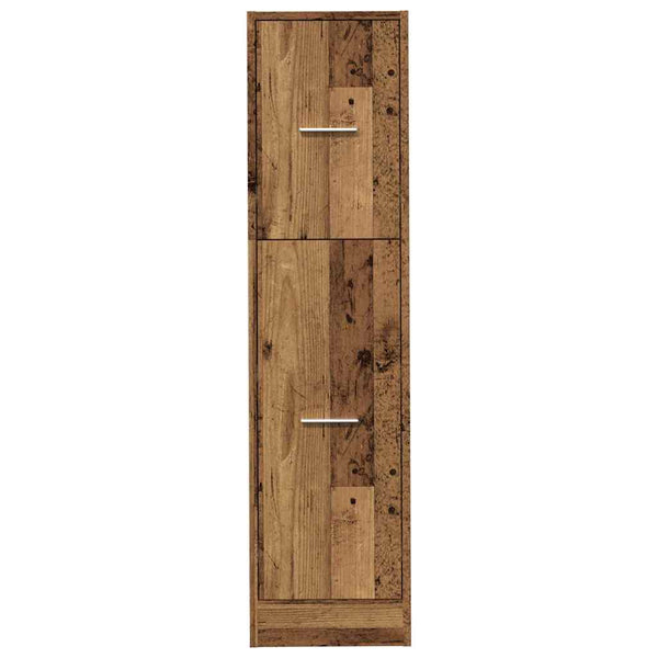 Apothekerschrank Altholz-Optik, 118cm hoch