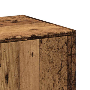 Apothekerschrank Altholz-Optik, 118cm hoch