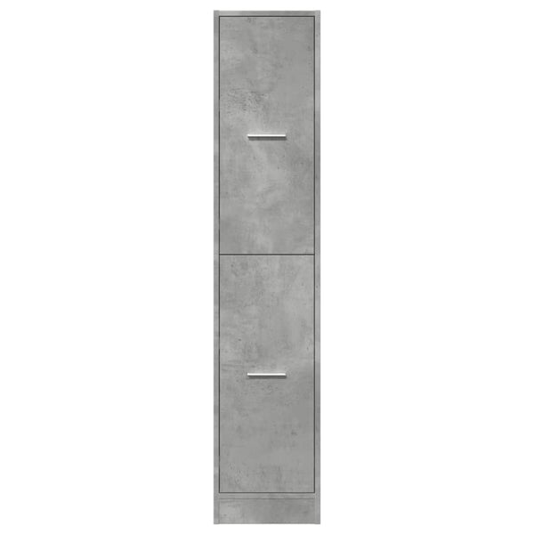 vidaXL Meuble de salle de bain gris béton 30x41x144,5 cm Bois d'ingénierie