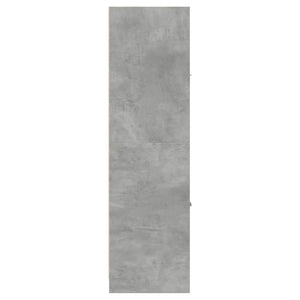 vidaXL Meuble de salle de bain gris béton 30x41x144,5 cm Bois d'ingénierie