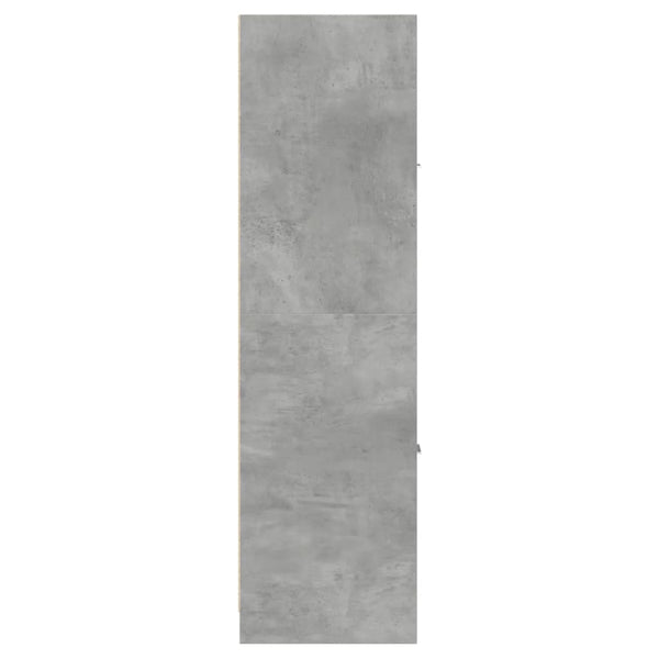 vidaXL Meuble de salle de bain gris béton 30x41x144,5 cm Bois d'ingénierie