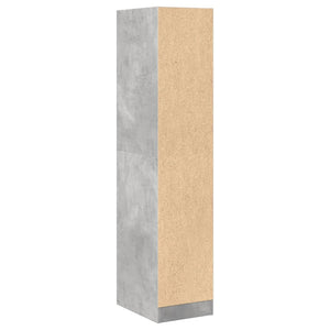 vidaXL Meuble de salle de bain gris béton 30x41x144,5 cm Bois d'ingénierie