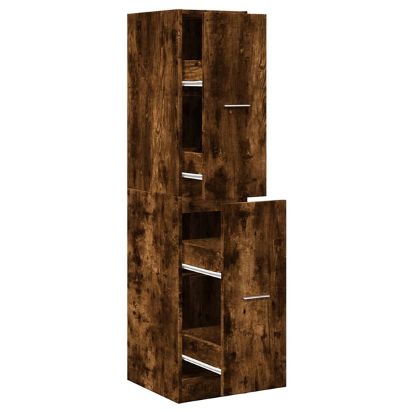 Apothekerschrank Räuchereiche 30x41x144,5 cm