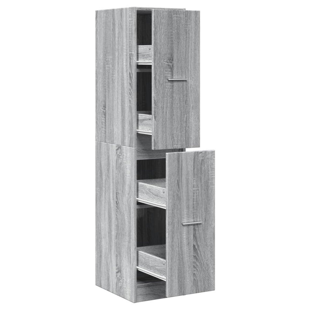 Apothekerschrank Grau Sonoma 30x41x144,5 cm