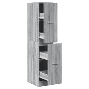 Apothekerschrank Grau Sonoma 30x41x144,5 cm