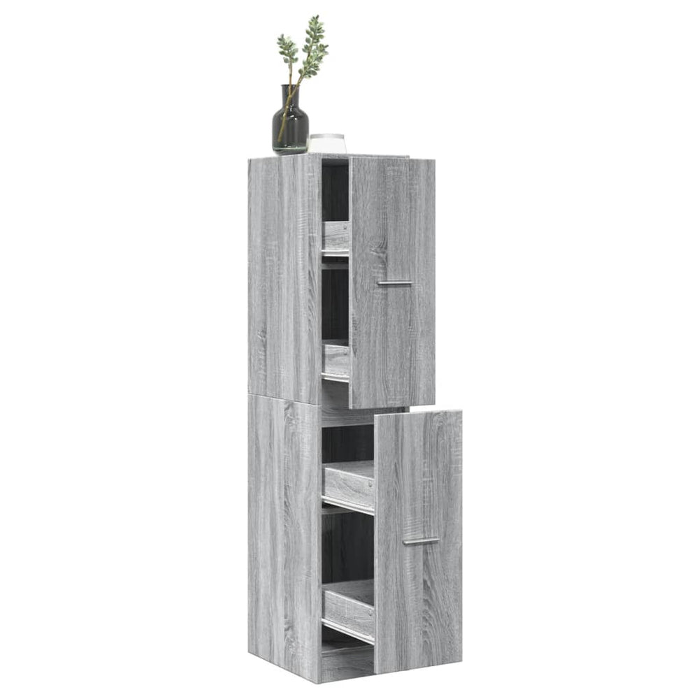 Apothekerschrank Grau Sonoma 30x41x144,5 cm
