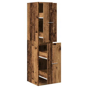 Apothekerschrank Altholz-Optik, 144,5 cm hoch