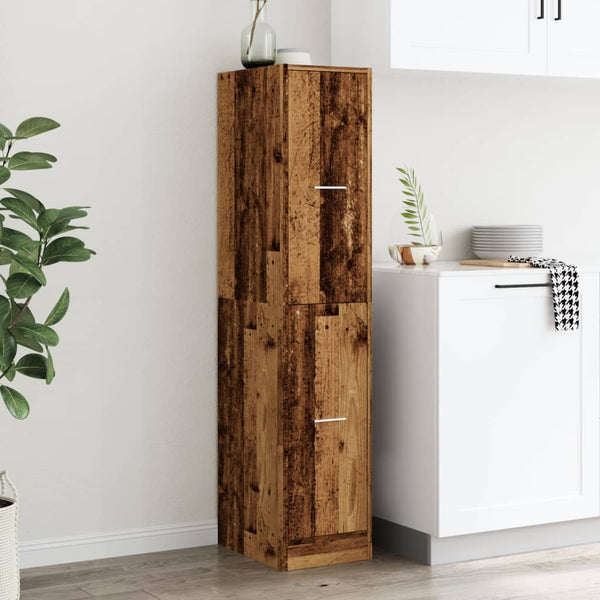 Apothekerschrank Altholz-Optik, 144,5 cm hoch