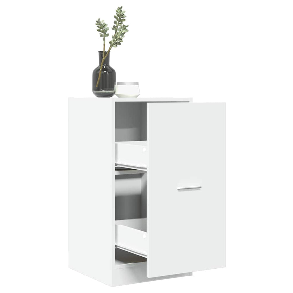 vidaXL Armoire de pharmacien blanc 40x41x77,5 cm en bois d'ingénierie