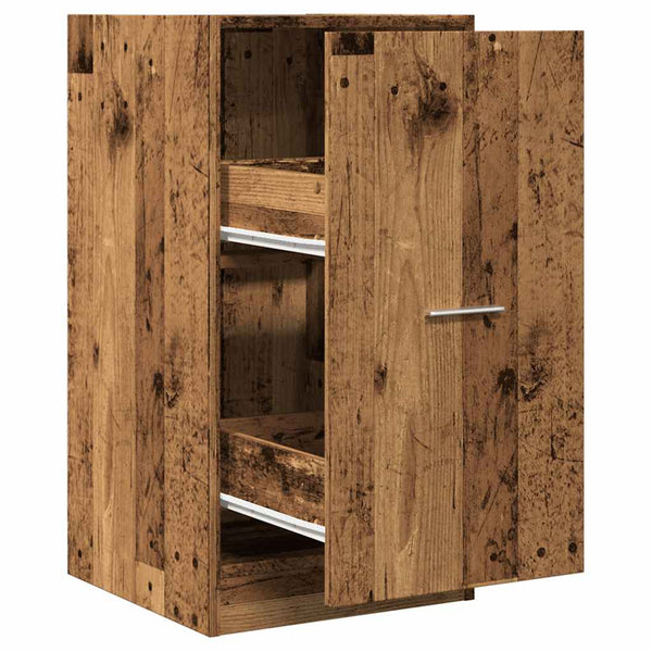 Apothekerschrank Altholz-Optik, 77,5 cm hoch