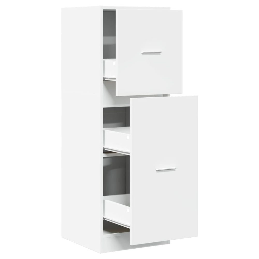 vidaXL Pharmacy Cabinet White 40x41x118 cm Engineered Wood