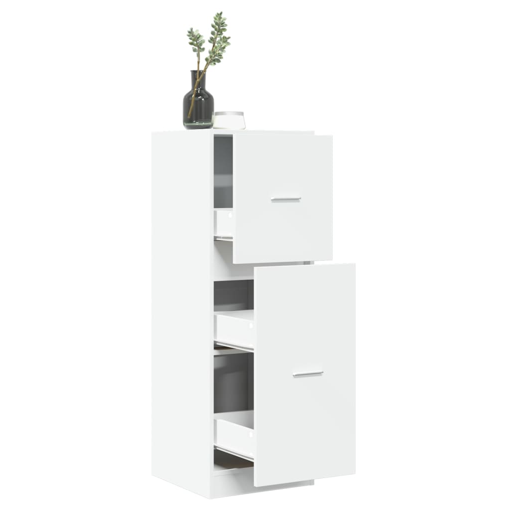 Weißer Apothekerschrank 40x41x118 cm