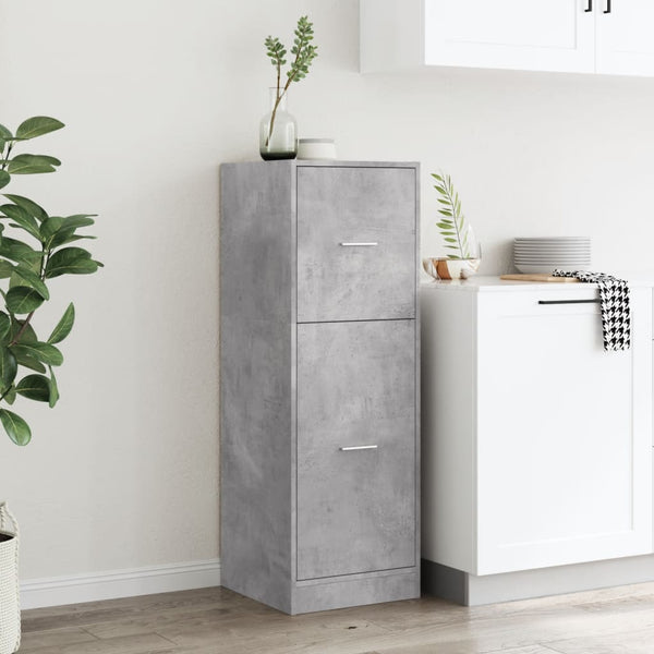 Apothekerschrank Betongrau 40x41x118 cm