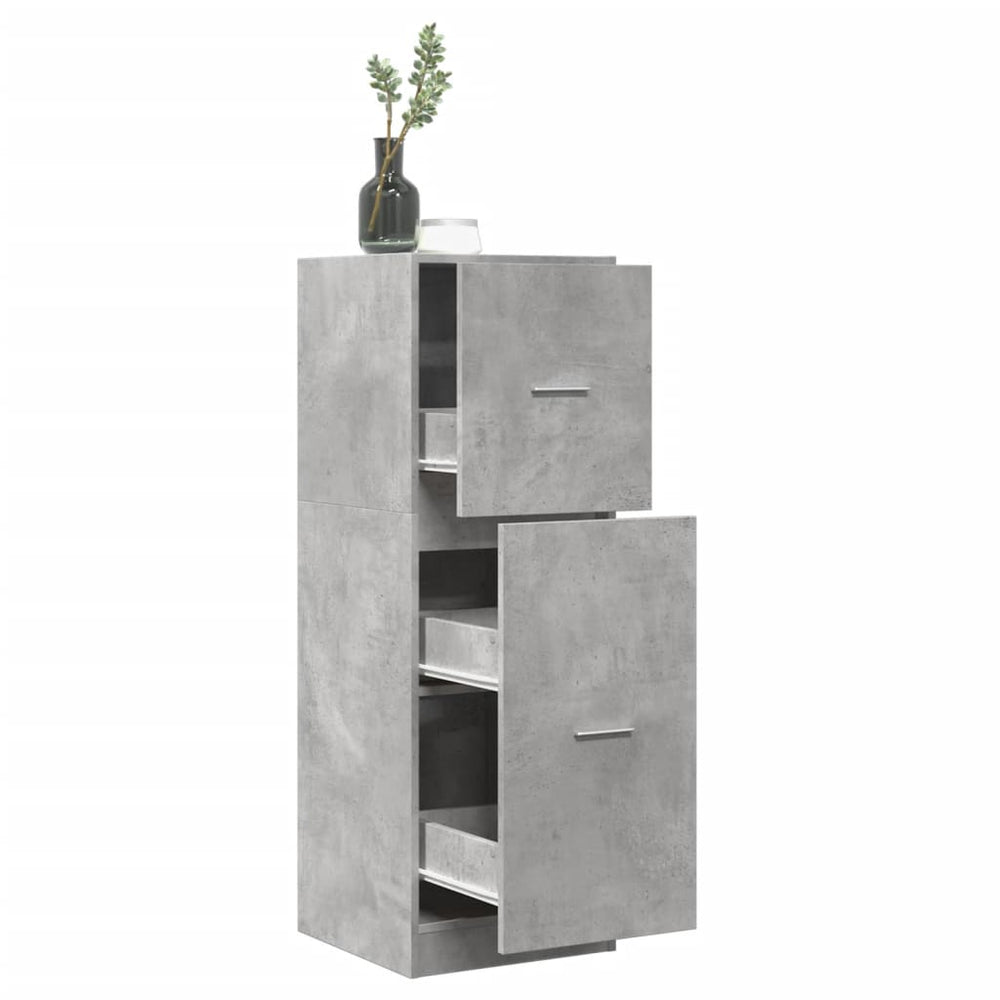 Apothekerschrank Betongrau 40x41x118 cm