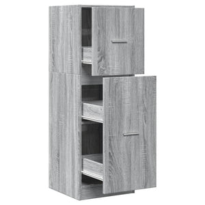 Apothekerschrank Grau Sonoma 40x41x118 cm