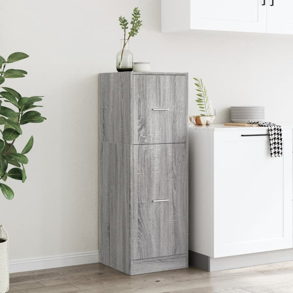 Apothekerschrank Grau Sonoma 40x41x118 cm