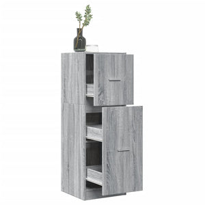 Apothekerschrank Grau Sonoma 40x41x118 cm