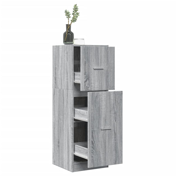 Apothekerschrank Grau Sonoma 40x41x118 cm