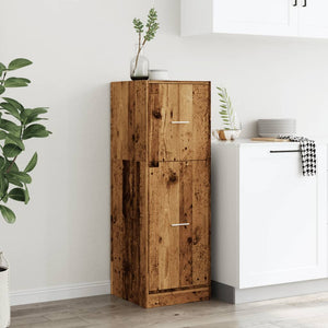 Apothekerschrank Altholz-Optik 40x118 cm