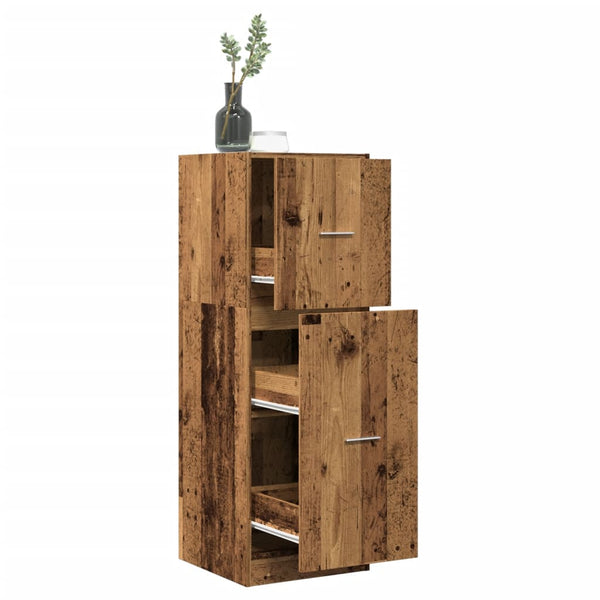 Apothekerschrank Altholz-Optik 40x118 cm