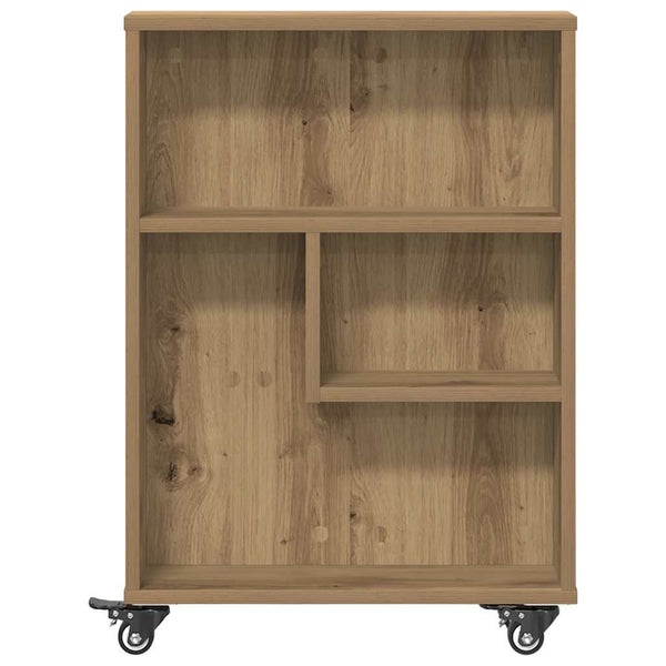 Schmaler Aufbewahrungswagen Eiche 48x13x68