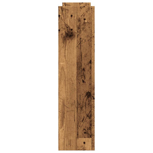 vidaXL Chariot de rangement étroit 4 étages Aspect bois de récupération Bois d'ingénierie