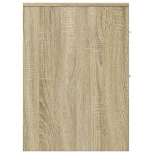Schmaler Badschrank mit Rollen Sonoma-Eiche